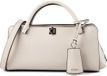 GUESS Audrey Girlfriend Satchel Light Taupe Schoudertas