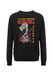 Oldskull Sweatshirt 'Xtreme Tattoo Tiger Skull' mosterd / rood / zwart