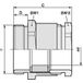 LAPP 52107904 Presse-étoupe M50 M50 Polyamide Gris-blanc (RAL 7035) 5 pièce(s)