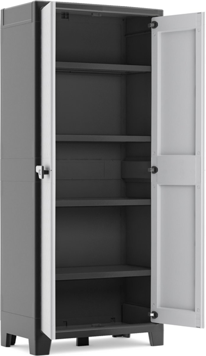 KiSKiS Titan hoge kunststof kast met verstelbare legborden 9760000
