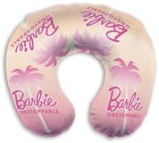 Barbie Reiskussen Beige Roze Polyester Wol Halfrond Kinderen Funkussen