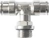 TRU COMPONENTS T-connector TC-14205576 MPB-G 8-03 Buis-Ø: 8 mm Afm. schroefdraad: G3/8 1 stuk(s)