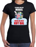 Bellatio Decorations Shoppartners Bv Kut Kerstbal shirt / Kerst t-shirt Ik vroeg om een mobiel krijg ik deze kut bal zwart voor dames - Kerstkleding / Christmas outfit M