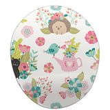 Bonamaison, Ergonomische muismat met polssteun, digitaal bedrukte muismat tegen schede problemen, antislip onderkant, voor kantoor en thuis, afmetingen: 20 x 23 cm