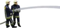 Viessmann Modelltechnik 1542 H0 Brandweermannen bij bluswerkzaamheden figuren Geverfd, Staand
