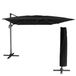 Happy Garden PAR557N-C terras parasol Rechthoek Zwart