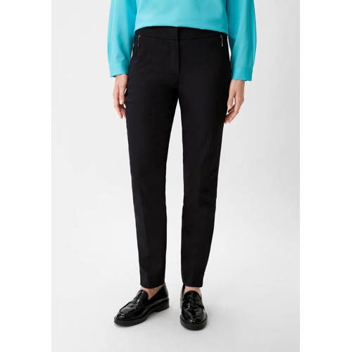 Comma Regular Fit Trousers Black