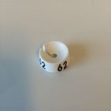 KlikA MB wit/zwart 62 voor op kledinghanger