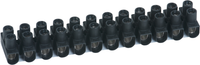Meister WU7453020 Kroonsteen 1,0-4,0Qmm Zw 2X12Pol W
