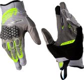 Leatt ADV HydraDri 5.5 Short Viz Green Grey Waterproof Gloves - Maat S