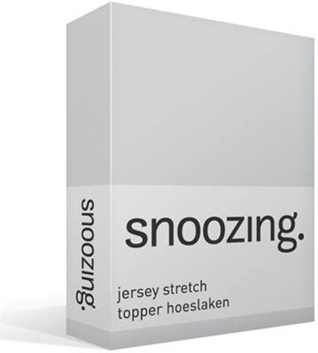 Snoozing Jersey Stretch Topper Hoeslaken Tweepersoons 140/150x200/220 cm Grijs