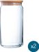 Luminarc Pure Jar Voorraadpot Houten Deksel 1.50l