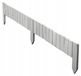 Palissade Bois bordure de pelouse 10 x 114 cm Blanc
