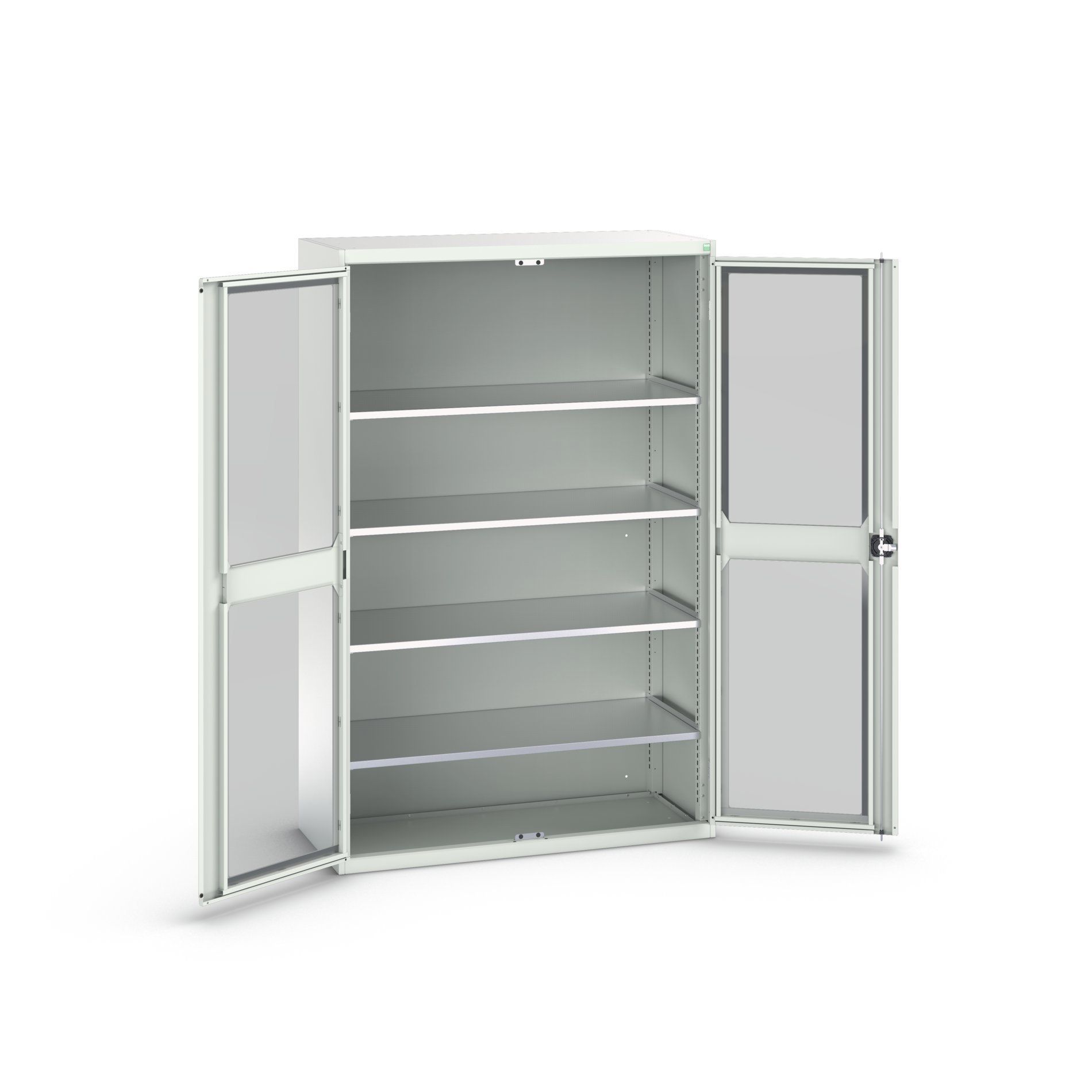 Bott Verso Systeemkast | 1300x550x2000mm | 4 Legborden | 2 Raamdeuren | RAL 7035