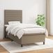 Maison Exclusive - Boxspringbed met matras, taupe, 90x200 cm, textiel