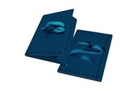 Ordner 3 kleppen rug 1,2; monochroom blauw, 6 stuks