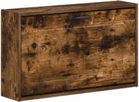 vidaXL Wandgemonteerde Schoenenkast UTRECHT 71 x 17 x 43 cm Bewerkt hout Gerookt eiken