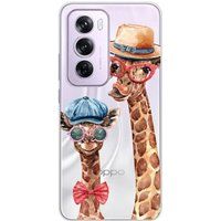Oppo Siliconen hoesje - funny girafe