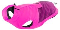 Record - Winddichte regenjas voor honden, comfortabel, met elastieken voor poten en verstelbare halsuitsnijding, S, fuchsia, ruglengte 35 cm
