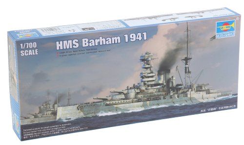 Trumpeter 05798 - 1/700 HMS Barham schip 1941