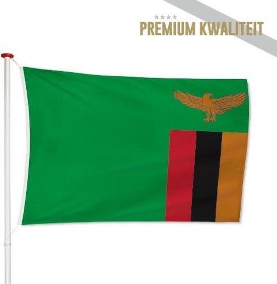 Zambiaanse Vlag Zambia 40x60cm