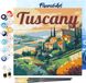 Figured'Art Mini Schilderen op Nummer Volwassenen 20x20cm met lijst Reisposter Toscane Zomer
