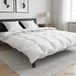 vidaXL - Couverture - Ensemble - 3 pièces - 200 x 200 cm - Bambou - Blanc