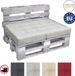 Beautissu Elements coussin de palette 120x80cm - coussin d'assise gris clair