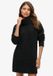 Superdry - Kabeltrui-jurk met rolkraag - Dames - Jurken - black twist - UK14-EU42