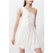 French Connection Bonny Robe plissée à volants Blanc