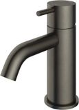 Hotbath Cobber - Wastafelmengkraan - Zonder Waste - Laag - Geborsteld Zwart PVD - Opbouw - Messing