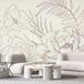 Papier peint panoramique fleurs 195 cm x 92 cm