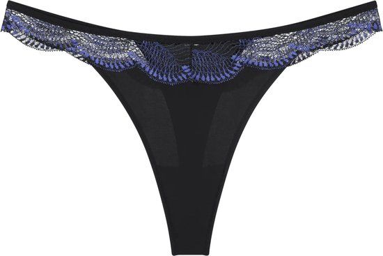 Triumph Comfort Glam String Dames Onderbroek - Zwart