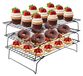 Solidchoice - Grille de refroidissement - Grille à gâteau - Empilable - 40 x 25 cm