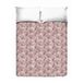 PENSIERI DELICATI Sprei voor tweepersoonsbed, 260 x 280 cm, eenpersoonslaken 100% katoen, ideaal als meubel, dekbed voor 2 eenpersoonsbedden, patroon tropisch, 100% Made in Italy