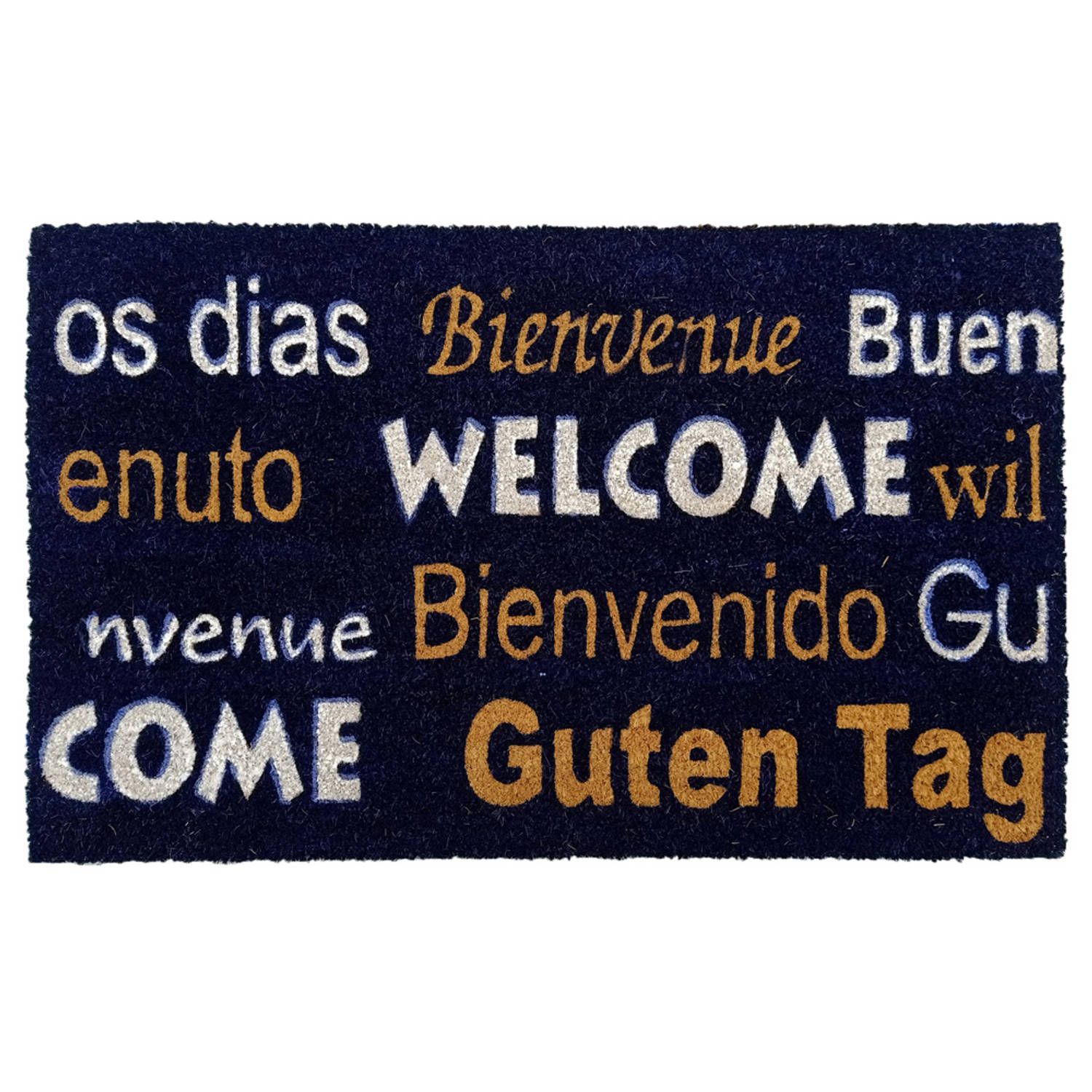 IVOL kokosmat 'welcome / bienvenue / bienvenido / guten tag' - 50x80 cm