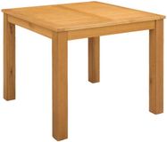 vidaXL Eettafel 90 x 90 x 75 cm Massief Eikenhout Naturel Vierkant