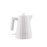 Alessi Plissé MDL06/1WUK Design-waterkoker, van thermoplastische hars, Engels stopcontact, 2400 W, 100 cl, wit