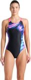 Arena Maillot de bain Dreamhline V Back Noir-Rose choc