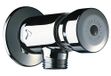 Delabie – Robinet de chasse d'eau temporisé 1/2" – Débit préréglé 0,15 L/sec ajustable – Corps en laiton massif chromé – Temporisation 3 secondes