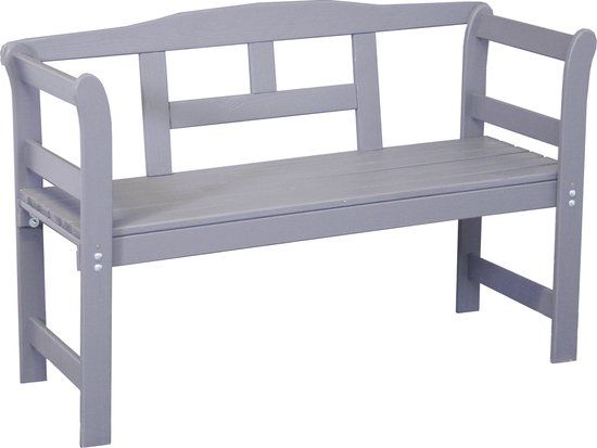 SenS-Line Friesen Tuinbank - 2 Zits - Hout - Grijs - 122cm
