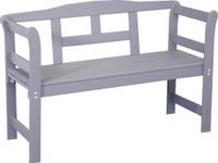 SenS-Line Friesen Tuinbank - 2 Zits - Hout - Grijs - 122cm