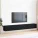 Prolenta Maison Exclusive - TV-meubelset, wandmontage, 3 stuks, zwart eikenhout, 80 x 30 x 30 cm