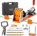 VEVOR Pocket Hole Jig Kit Three Pocket Hole Met Wrench & Square Drive Bits Deuvelhulpboomal voor Het Boren Van Pocketgaten en Schuine Gaten