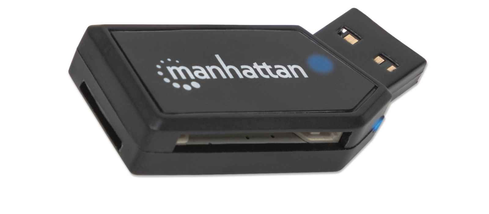 MANHATTAN 101677 Geheugenkaartlezer Zwart