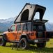 VEVOR Daktent Hard Shell, 2-3 Persoons Aluminium Daktent Hardshell met Tri-Color LED Licht, Dik Matte & Venster, Waterdicht Winddicht Overland Kachet Dak Rack voor Jeep SUV Pickup
