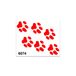 Quattroerre 6074 stickers, rood, 10 x 12 cm