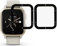 Merkloos / Sans marque Garmin Venu Sq Screen Protector - PMMA Folie Zwart (2-Pack)
