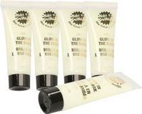 Fiestas Guirca Fiestas Glow in the Dark schmink/make-up tube 20 ml - 6x - Fluorescerende gel voor gezicht en lichaam