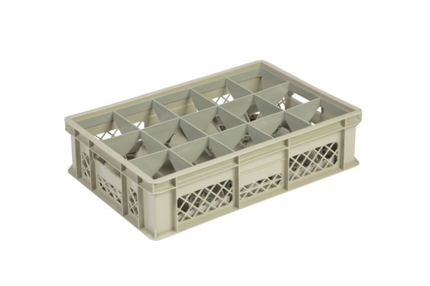Beige Plastic Crate | 60x40x15 CM | 4 Sizes